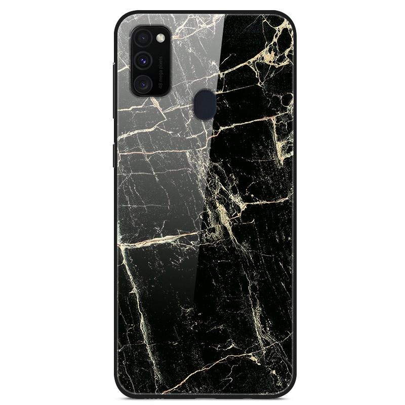Popular Case For Samsung Galaxy M31 Case Tempered Glass Back Cover Case For Samsung M30s A21s M21 M31s A71 A51 Case Funda Coque