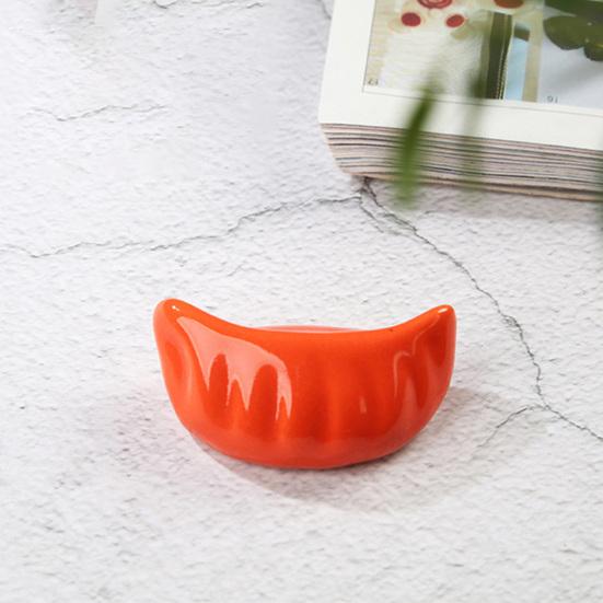 Dumpling Shape Ceramic Chopstick Holder Cute Multifunctional Table Utensil Rest for Home Hotel Restaurant Office Cafe Decorative Table Accessory