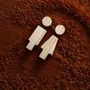 2PCS Wooden Bathroom Sign for Men's and Women's Restroom Doors Suitable for Home and Office, Bathroom Accessories