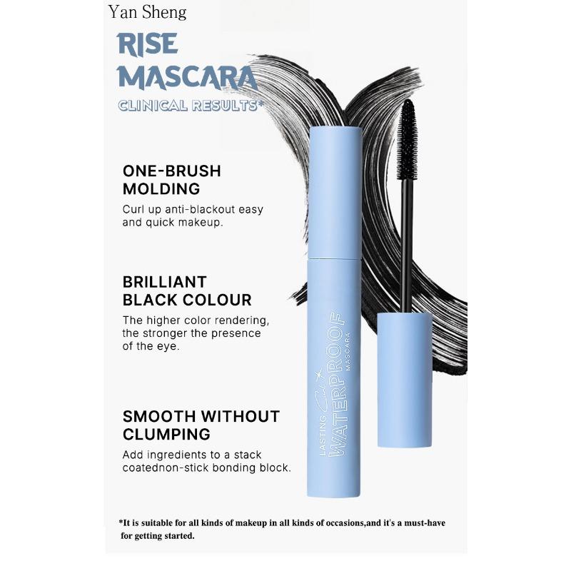 Long-lasting Waterproof Mascara Non-blooming Anti-sweat Women's Curly Thick