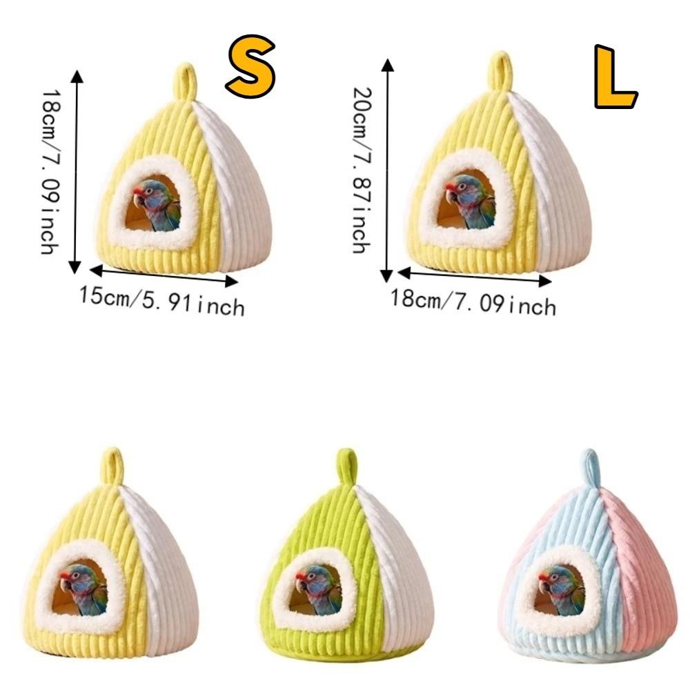 Bite Resistant Winter Bird House Warm Bird Hanging Hammock Windproof Bird Sleeping Nest Autumn