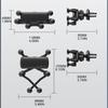 Uchwyt na telefon komórkowy do kratki nawiewu samochodowego, wspornik grawitacyjny, uniwersalny montaż dla telefonu komórkowego 4,7-6,7 cala, nawigacja GPS