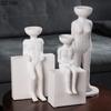 Abstract Figures Statue Ornaments Desk Decoration Creative Modern Crafts Ceramic Characters Sculpture Room Aesthetic Decor