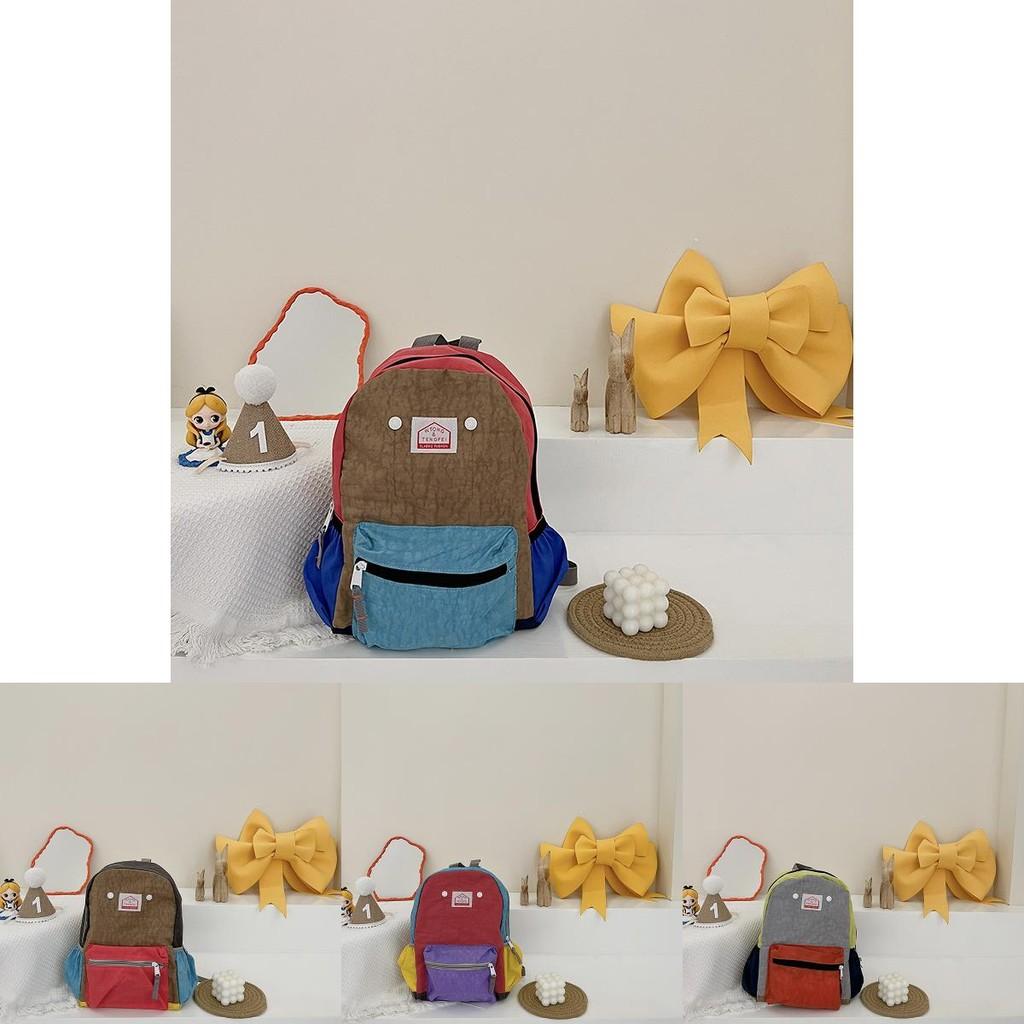 Modern Kids Backpack Breathable And Durable Canvas Design For Boys And Girls