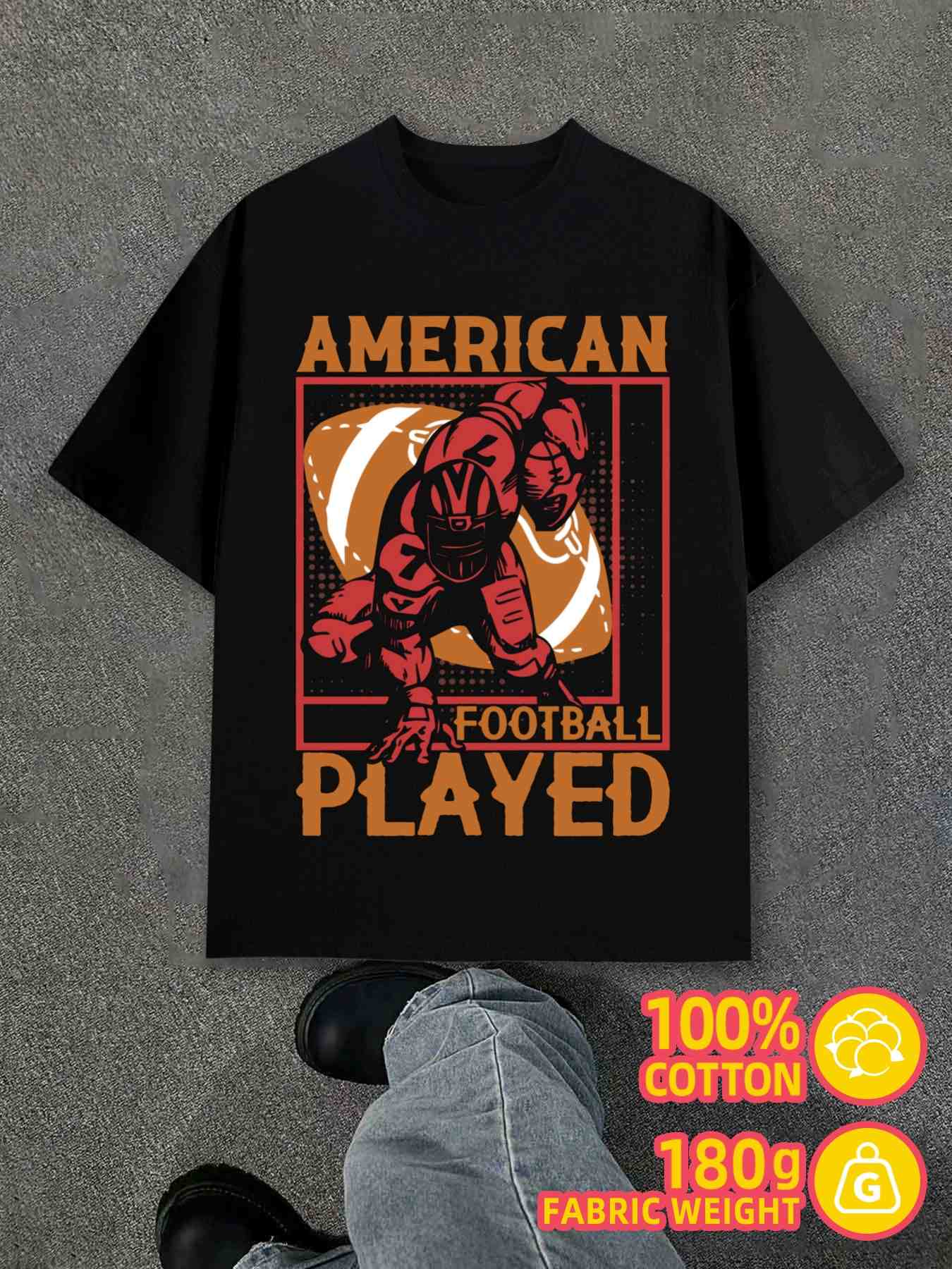 

Top Y2K American Football Player Shirts Black S