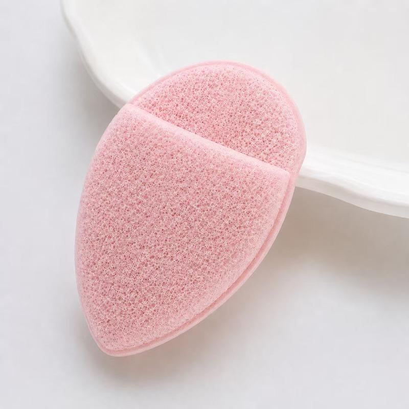 5Pcs Natural Exfoliating Face Wash Cleansing Puff Flutter Sponges Deep Remover To Headband Cosmetic Sponges Facial Clean Tool New