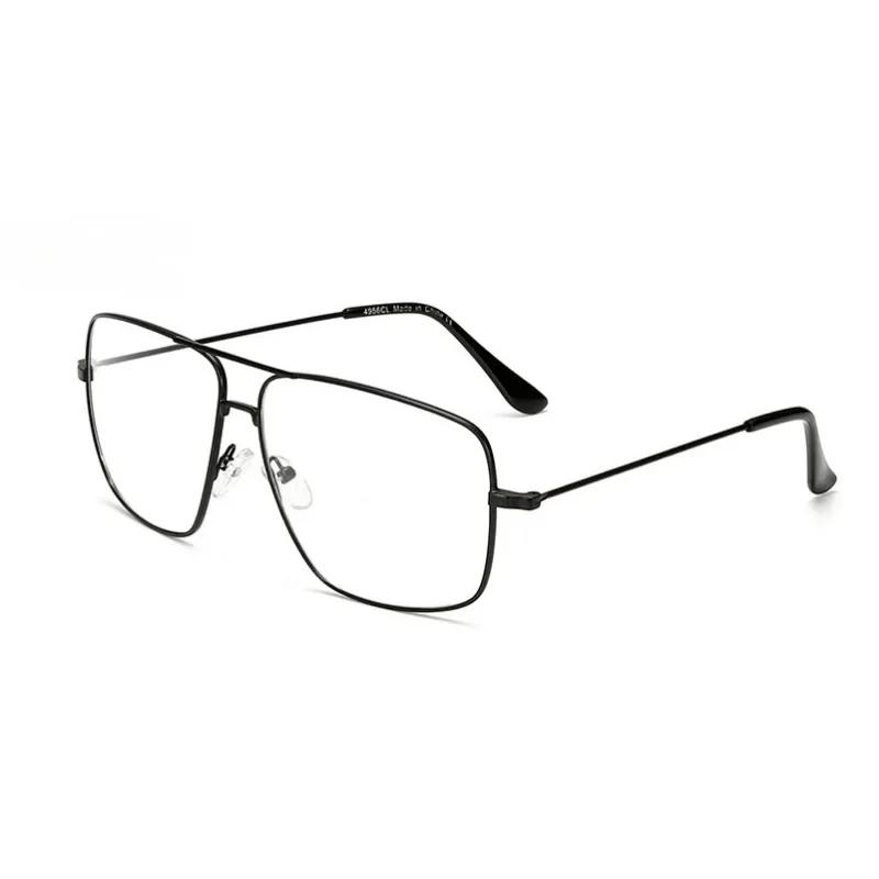 

Ultralight Unisex Clear Glasses Oversized Frame Women Anti-Blue Light Transparent Anti-Radiation Eyewear Flat Mirror Eyeglass
