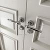 Bright Silver Indoor Silent Door Lock Nordic Light Luxury Bedroom Split Door Handle Lock