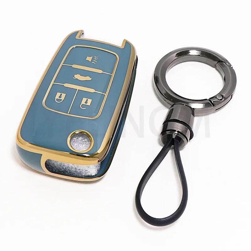 Husă TPU Smart Key Pentru Cheie Auto Chevrolet Fob pentru Chevrolet Chevy Cruze Malibu Camaro Aveo Equinox Impala Sonic 2 3 4 5 Butoane