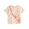 Polka Dot Baby Round Neck Summer Small and Older Children's Short Sleeve T-shirt