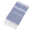 Customized 100% Cotton Turkish Beach Towel Soft Yarn-Dyed Jacquard Fringed Striped Pattern All-Season Ventilated for Bath Use