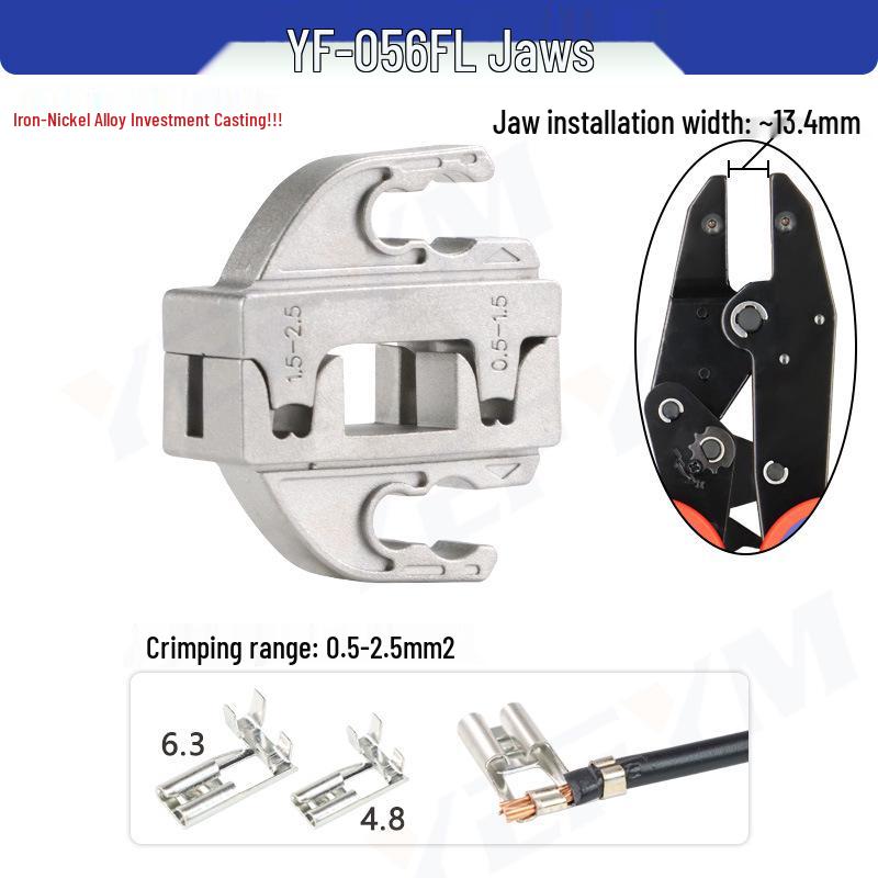 YF Electrician Hand Tool: Crimping Pliers Head for Cold Press Terminals