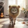 Neuer lustiger Katzenhut Löwenform Raffiniert Elastisch Welpen Kätzchen Gestrickte Mütze Handgemacht Foto Requisiten Haustierhut Haustier