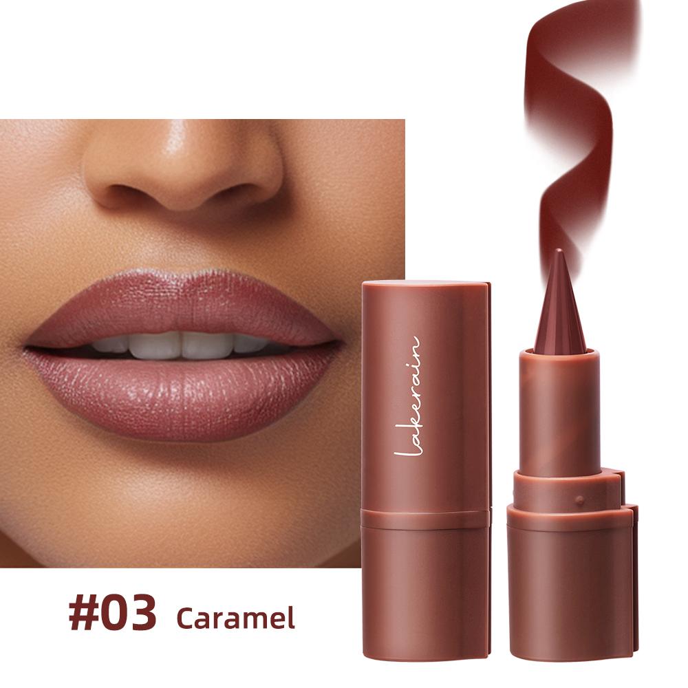 5 Shades Gradient Lip Crayon Matte Velvet Lip Liner Waterproof Non Transfer Smooth Contour Tint Black Brown Long Lasting Daily Lip Makeup Cosmetic