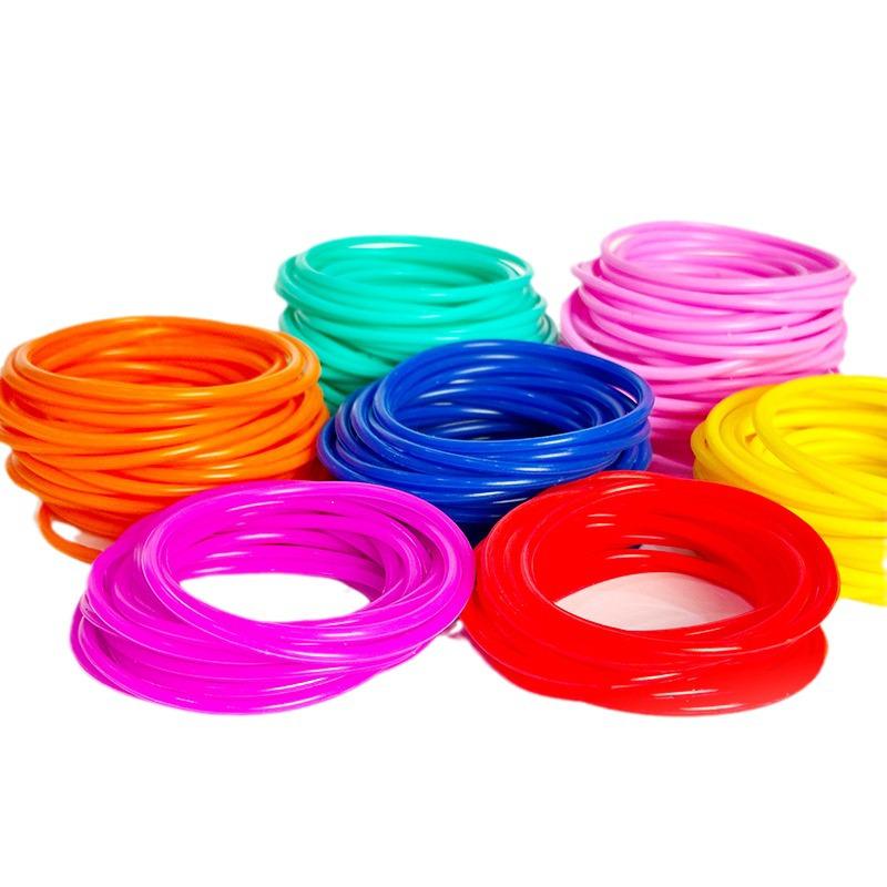 Rainbow Luminous Silicone Bracelet & Hair Tie for Kids