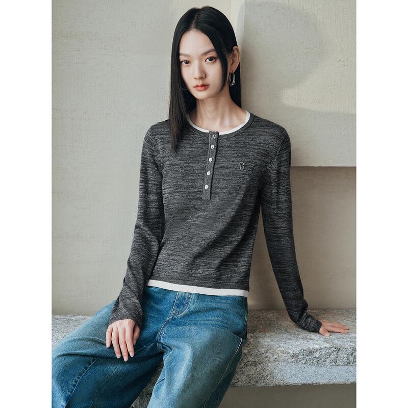 Peacebird Women's Color Block Knit Sweater