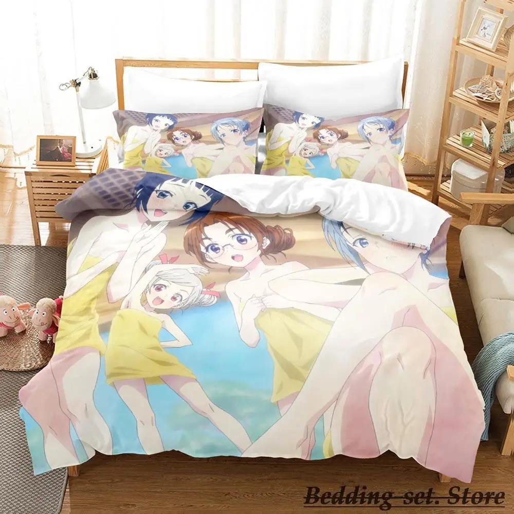 4 persone mentono ciascuna Set da letto Singolo Gemello Matrimoniale Queen King Size Set per letto Aldult Bambino Camera da letto Set Copripiumino Anime