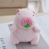 Creative Bubble-blowing Capybara Keychain Plush Toy Soft Adorable Novelty Gift