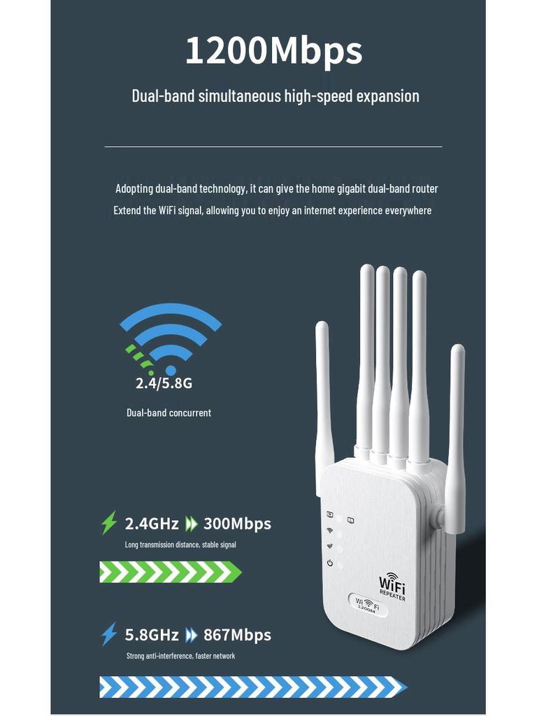 WiFi Signal Amplifier Booster & Extender for Home Network