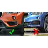 For 2016- BMW X1 F48 Matte Chrome Front Bumper Fog Light Trims Accessories