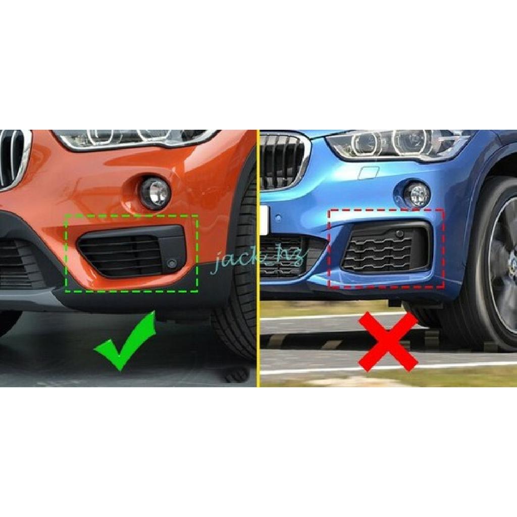 For 2016- BMW X1 F48 Matte Chrome Front Bumper Fog Light Trims Accessories