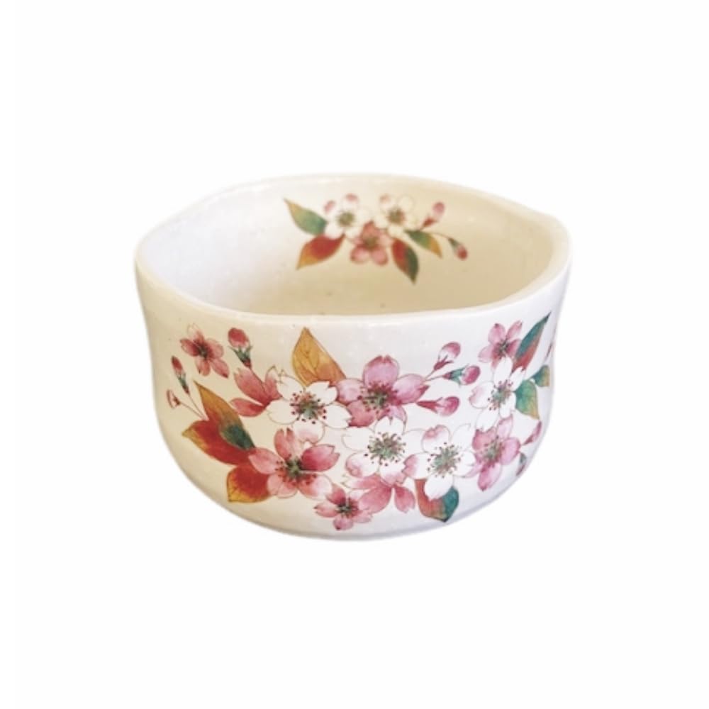Matcha X Kohiki Sakuranoten Matcha Mino Made In Japan Ale-net Bowl, 9.3 H6.5cm, Bowl, Ware,