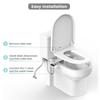 Bidet Attachment,Ultra Thin Design, Non-Electric Cold Water Bidet Toilet Seat Attachment,Retractable Self-Cleaning Dual Nozzles
