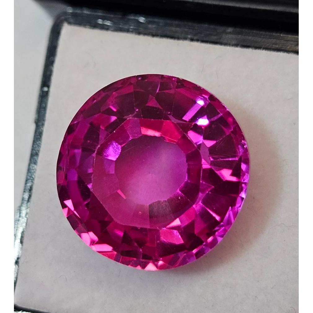 Fabulous Pink Sapphire Natural Round Cut 20-21 Ct Certified Loose Gemstone