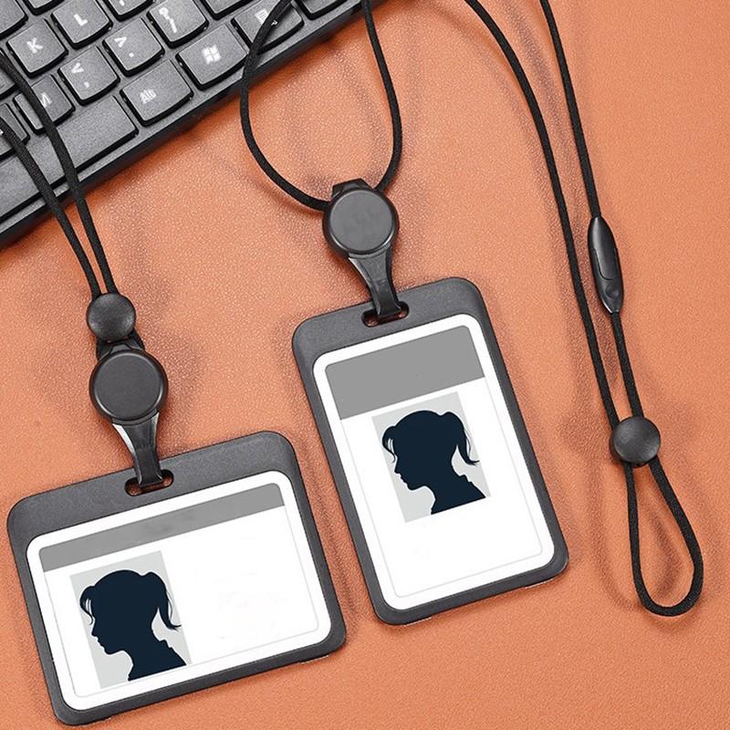 Lanyards Credential Holder Transparent Retractable Badge Reel With Lanyard Nurse Accessories For Work Removable Id Card