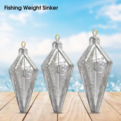 Fishing Weight Sinker Small Resistance Quick Sinking Metal 100/120/150g Rhombus Flat Pendant Angling Sinker Fishing Accessories