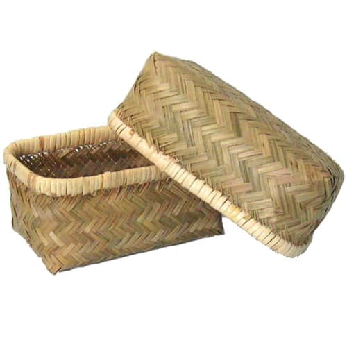 Koyanagi Sangyo Bamboo Ajiro Lunch Box, Medium, 27002