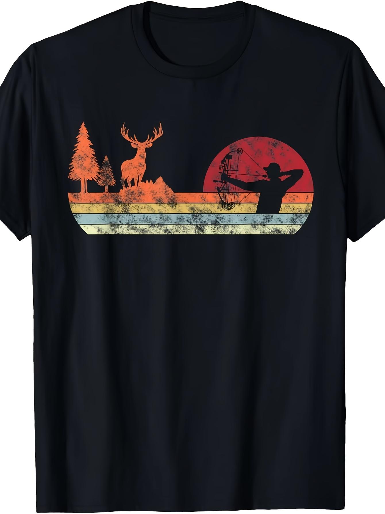 T-Shirt Y2K Bow Deer Hunting Vintage Regular Fit 2XL