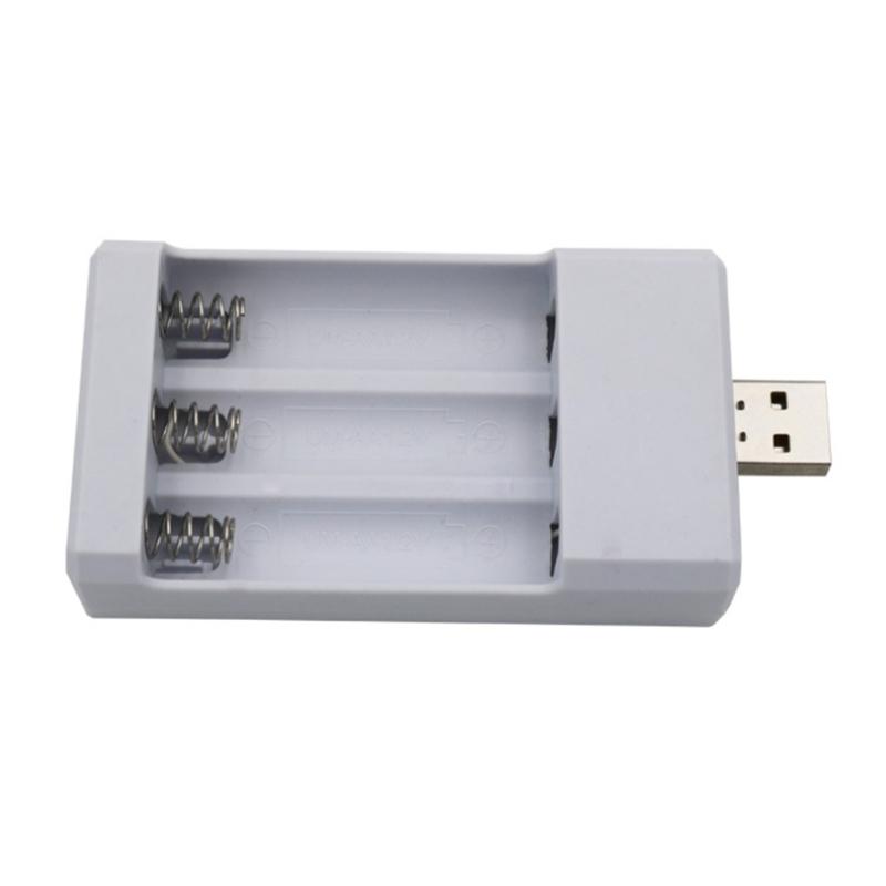 

Перезаряжаемое зарядное устройство для аккумуляторов USB-выход 3 слота зарядка защита от короткого замыкания подходит для аккумуляторов AAA/AA инструменты 1
