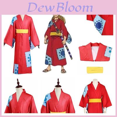 One Piece Wano Country Cosplay Costume For Monkey D Luffy Fans