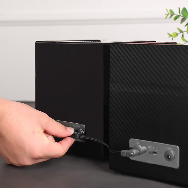 Caixa de Dar Corda Mecânica Coleção Exibição Motor Armazenamento Caixa de Relógio Caixa de Dar Corda Automática Ultra Silenciosa