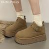 Suede Platform Women Shoes Flats Fashion Boots Woman 2025 Trend Winter Designer Walking Cozy Sport Casual Zapatos Mujer Sneakers