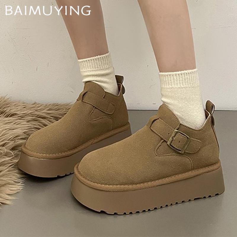 Suede Platform Women Shoes Flats Fashion Boots Woman 2025 Trend Winter Designer Walking Cozy Sport Casual Zapatos Mujer Sneakers