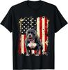 American Flag Dog Pitbull. Gift Unisex T-Shirt