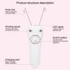 USB Charging Electric Cotton Thread Epilator Facial Body Hair Removal Machine Device