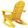 vidaXL Adirondack-Schaukelstuhl Massivholz Tanne Gelb