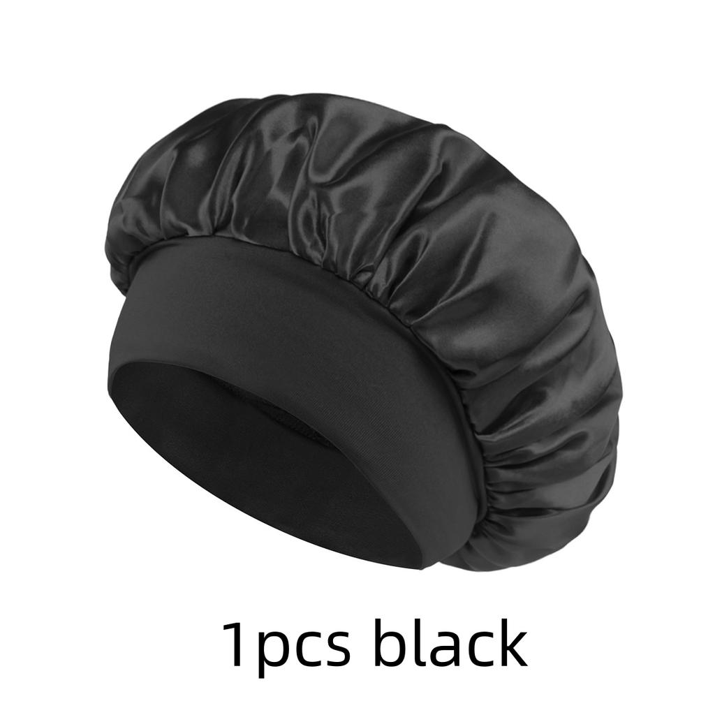 1/3/5/10pcs mix Satin Bonnet Silk Hair Bonnet for Sleeping Sleep Bonnets for Women Large Wide Soft Band Sleep Cap for Curly Hair