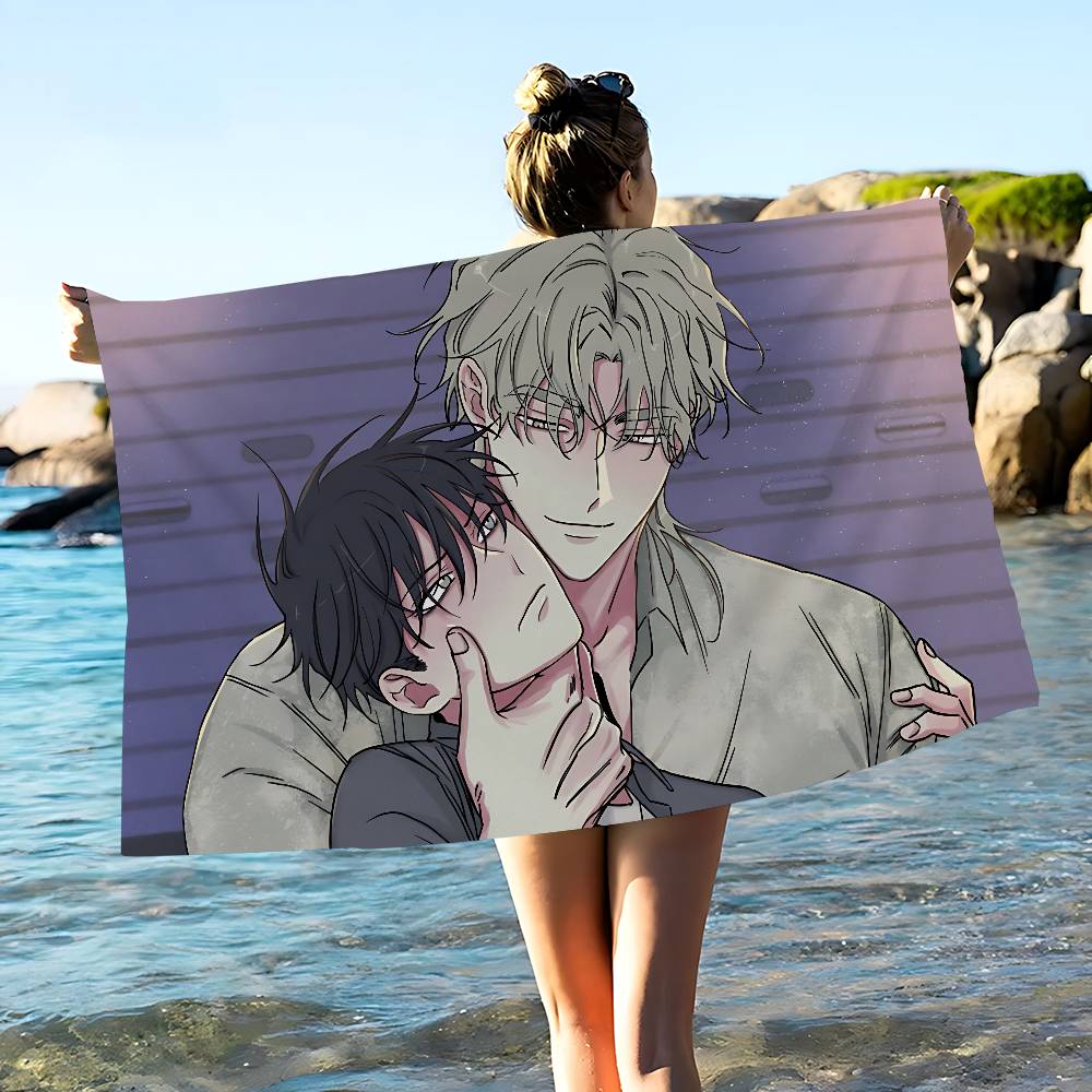 

Low Tide In Twilight Anime Microfiber Beach Towel Absorbent Quick dry Soft Yoga Swimming Resort Mountain Climbing Towel W30*H60(CM)