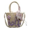 Woven bag new sweet beautiful women bag versatile travel holiday wind beach bag handmade straw bag