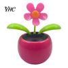 Car Dashboard Ornament Funny Solar Powered Cartoon Vibrant Ornamental Decoration Gifts Automobile Dancing Flower Swinging Toy for Friend