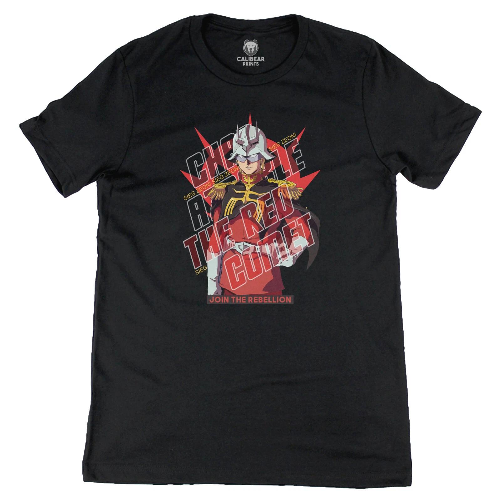 Char Aznable Join the Rebellion! Siege Zeon! Gundam Anime Graphic Art T-Shirt 2XL