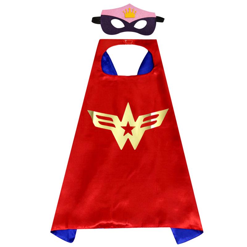 June 1 Kids' Hero Anime Cape: Cartoon Superman, Captain America, Hulk Costume