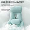 Ergonomic Memory Foam Lumbar and Neck Support Pillow Set | All-in-One Back Cushion for Office Chair & Desk Chair