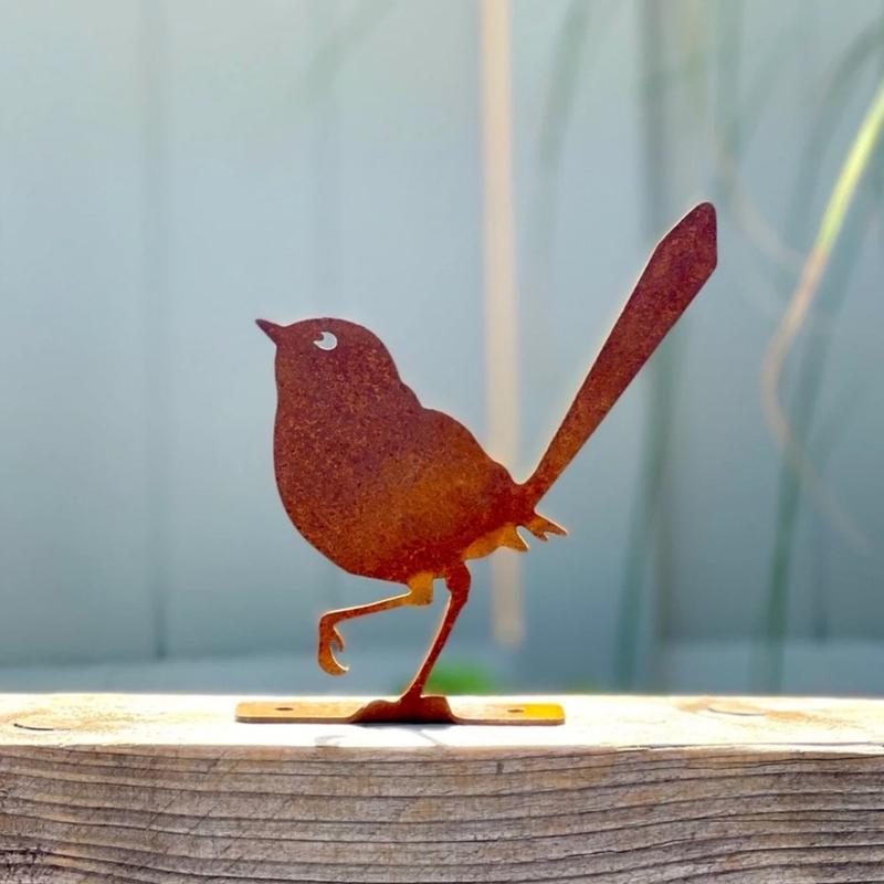Bird Iron Decoration Outdoor Gardening Bird Shape Crafts Fence Retros Garden Decorations