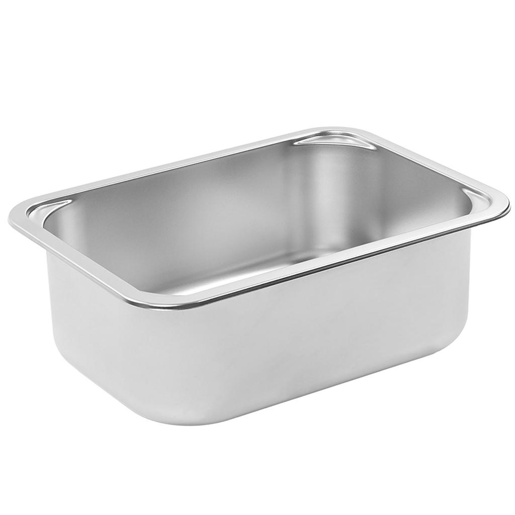 RV Sink Square 345x245x136mm 304 Stainless Steel Flush Mounted Hand Wash Basin Sink with 40mm Drain 