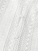 Spring New Loose Fashion Versatile Hollow Lace V-Neck One-Button Pleated Long Sleeve Shirt